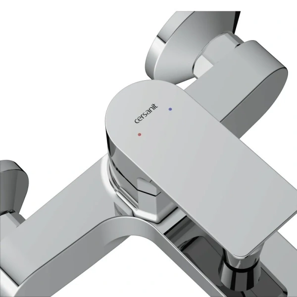 Смеситель для ванны Cersanit Nature хром 63064 (детальная фотография), современные, hi-tech