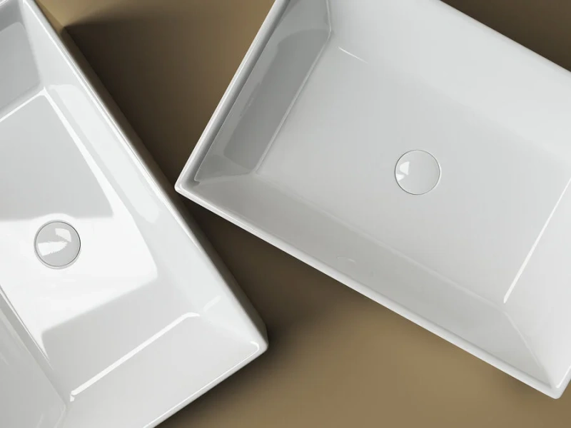 Раковина Ceramica Nova Element 59 см накладная CN5013 (детальная фотография), белые