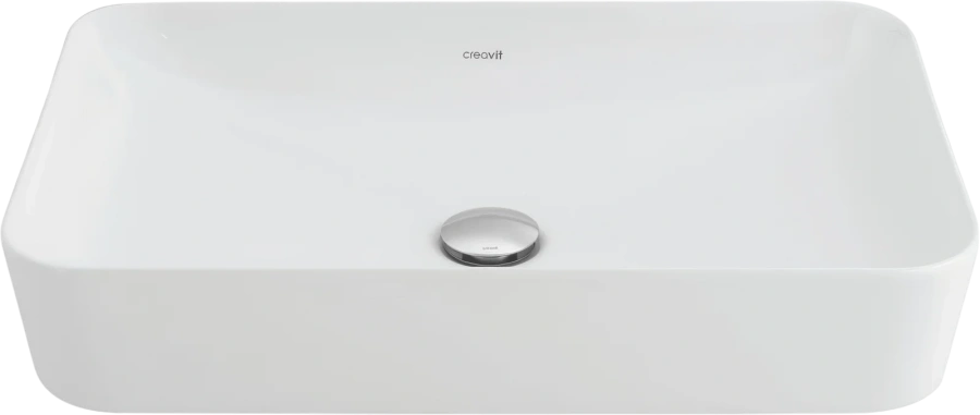 Раковина Creavit Ultra 60 см жемчужно-белая UL060-00MB00E-0000 (детальная фотография)