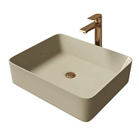 Раковина Grossman 48 см бежевая матовая