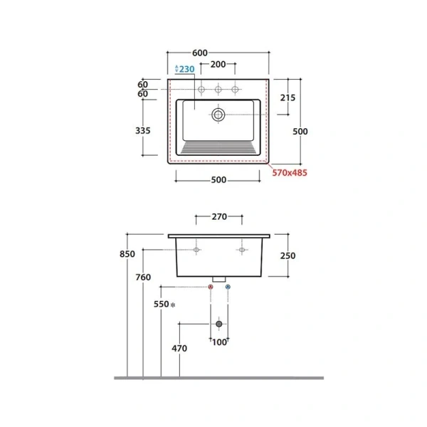 Раковина Globo Forty3 60 см белая FO063.BI*1 (детальная фотография), современные, hi-tech