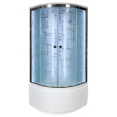 Душевая кабина Deto EM 80x80 см с led подсветкой