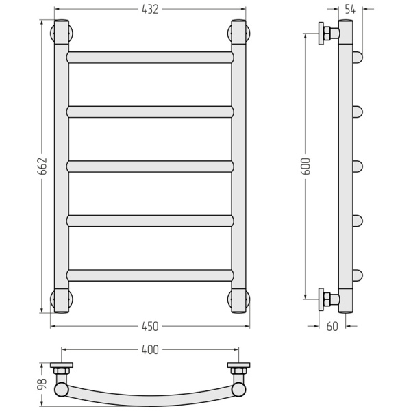 Схема (детальная фотография), матовый хром