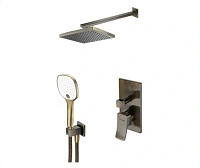 Душевой комплект WasserKRAFT Exter светлая бронза