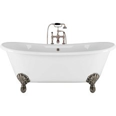 Ванна чугунная Devon & Devon Admiral 182х81 см ножки алюминий полированный