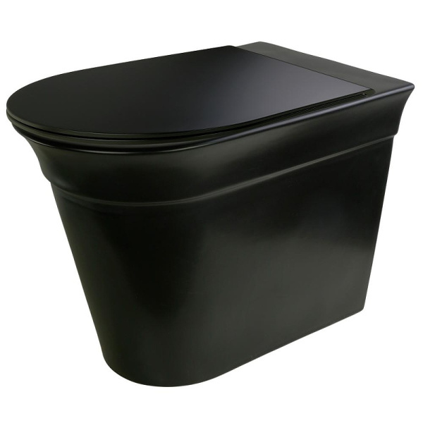 Унитаз напольный Migliore Monaco черный 32066 (детальная фотография)