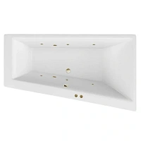 Ванна гидромассажная Excellent Sfera Soft 170 x 100 см, правая, белый/бронза, WAEX.SFP17.SOFT.BR