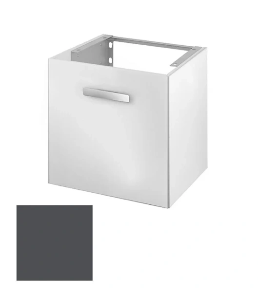 Тумба под раковину, цвет антрацит матовый, петли слева, Keuco Royal Universe 32790 150001 (детальная фотография)