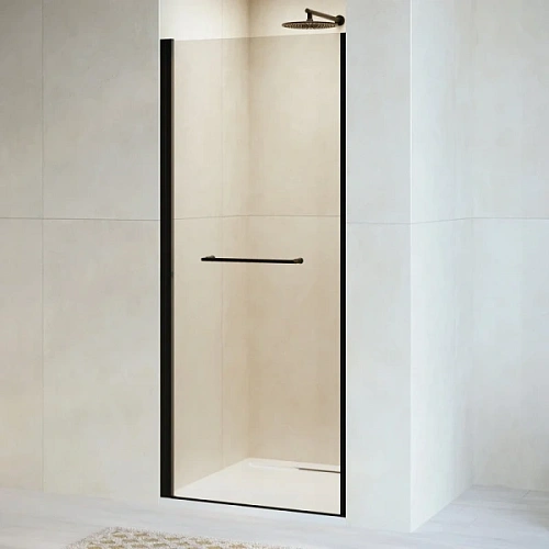 Душевая дверь в нишу RGW Passage PA-103-B 70 см профиль черный, стекло прозрачное - фото 2