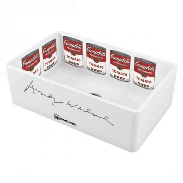 Мойка для кухни Omoikiri Mikura 76-WARHOL 76 см белая 4993025 (детальная фотография)