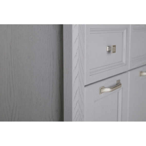 Шкаф-пенал напольный ASB-Woodline Гранда 40 см grigio 11488 ГР (детальная фотография), напольные