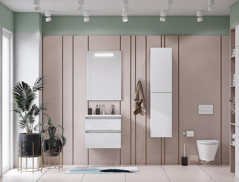 Зеркало с подсветкой Roca The Gap 60 см прямоугольное ZRU9302688 (детальная фотография), современные, hi-tech