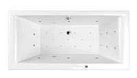 Ванна гидромассажная Whitecross Savia Duo Ultra, 170 х 80 см, увеличенная толщина акрила, усиленная армировка, белый/хром, 0103.170080.100.ULTRA.CR