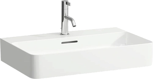 Раковина накладная с 1 отверстием для смесителя, с отверстием перелива, Laufen Val 8.1028.4.104 - фото 1