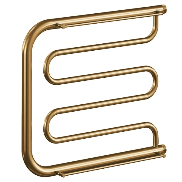 Полотенцесушитель водяной Ника Econ 50x50 см змеевик ПМ 50/50 бронза (детальная фотография)