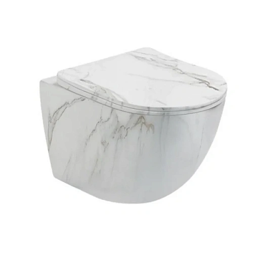 Унитаз подвесной SantiLine под мрамор - фото 3