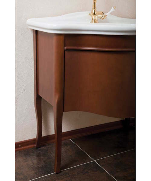 Тумба для раковины, цвет орех матовый, фурнитура золото, La Beaute Nicole BNI83N.OR (детальная фотография), по запросу index_1