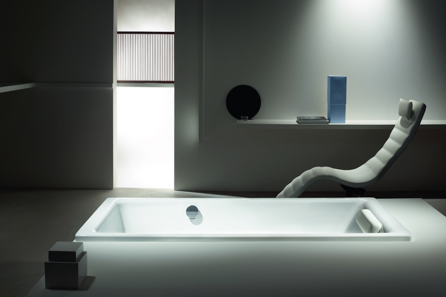 Ванна с отверстиями для ручек Kaldewei Ambiente 694 (детальная фотография), стальные