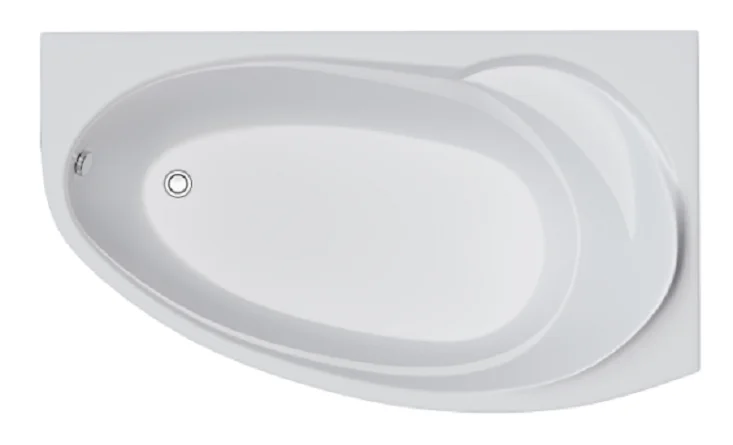 Ванна акриловая Creto Juliya 31-170100L/14-160100R, 170 x 100, левая/правая, белый (детальная фотография), без гидромассажа