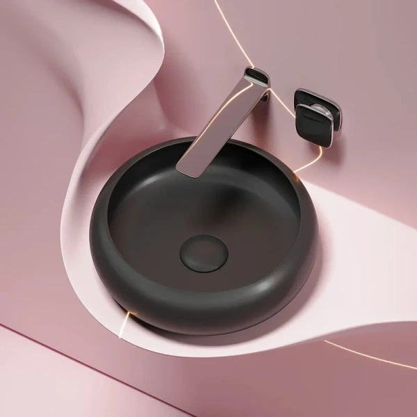 Раковина Ceramica Nova Element 36 см черная матовая CN6050MB (детальная фотография) index_1