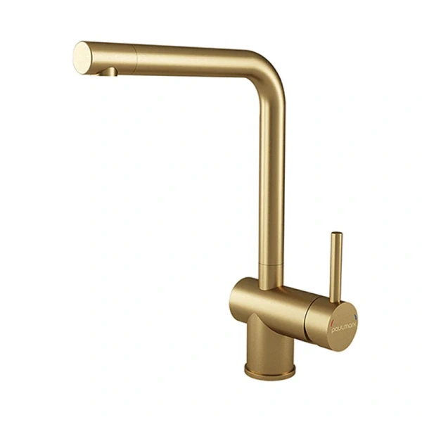Смеситель для кухни Paulmark Spring брашированное золото Sp212067-BG (детальная фотография)