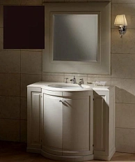 Тумба с мраморной столешницей, цвет полуглянцевый Rubin, мрамор Bianco Carrara, Devon&Devon Clarence