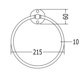 Полотенцедержатель для ванной Devon&Devon Cavendish WM07 (детальная фотография), хром, золото