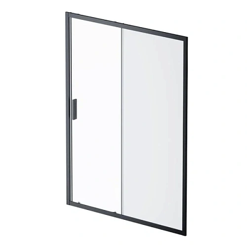 Душевая дверь в нишу AM.PM Gem Solo 150 см профиль черный стекло матовое - фото 7