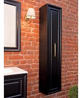 Пенал для ванной, цвет черный матовый, фурнитура золото, La Beaute Cornelia