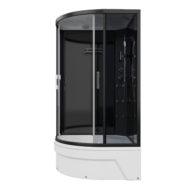 Душевая кабина Erlit Comfort 120х120 см профиль черный ER5720TB4 (детальная фотография), 120х120