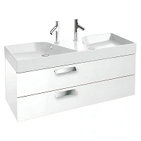 Тумба под раковину подвесная Jacob Delafon Rythmik 120 см белый глянец