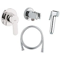 Гигиенический душ со смесителем Grohe BauEdge хром