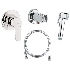 Гигиенический душ со смесителем Grohe BauEdge хром