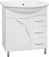 Тумба под раковину напольная Style Line Амелия 71 см белая