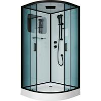 Душевая кабина Niagara Premium 100х100 см профиль черный матовый