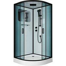 Душевая кабина Niagara Premium 100х100 см профиль черный матовый
