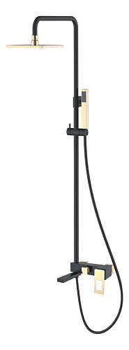 Душевая стойка Boheme Q черная/золото - фото 3