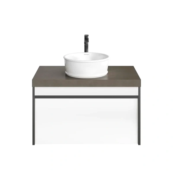 Тумба под раковину подвесная Kerama Marazzi Modula 80 см арабика MOD.80.1+1\AR (детальная фотография), в наличии