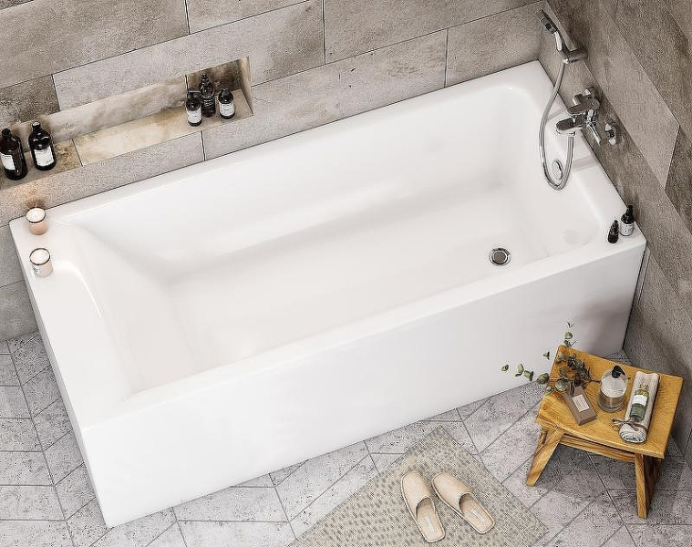 Ванна акриловая Roca Easy 150x70 см прямоугольная ZRU9302904 (детальная фотография), белые