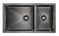 Мойка для кухни Paulmark Axel 78 см вороненая сталь