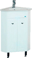 Тумба под раковину напольная Misty Лотос 40 см угловая