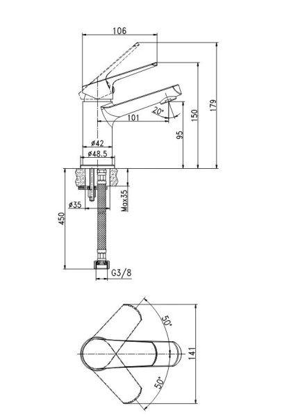 Душевой комплект Cersanit Flavis хром 64508 (детальная фотография), современные, hi-tech