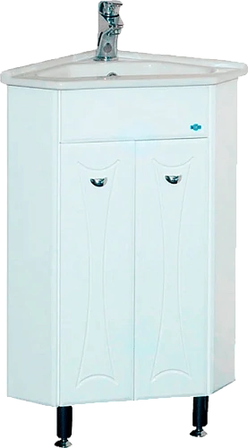 Тумба под раковину напольная Misty Лотос 40 см угловая - фото 1