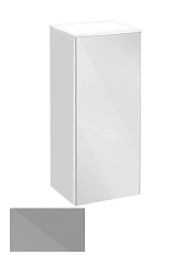 Шкафчик, петли слева, корпус:титан, фасад:стекло, титан Keuco Royal Reflex