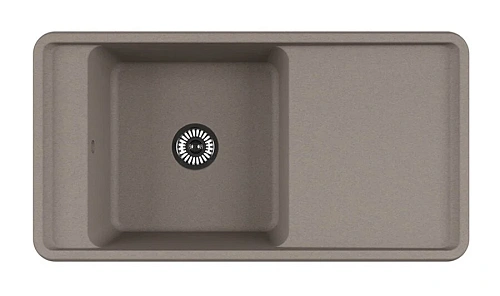 Мойка для кухни Акватон Беллис 97 см серый шелк - фото 4