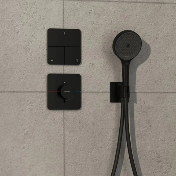 Переключатель потоков Hansgrohe Shower Select черный матовый 15587670 (детальная фотография) index_1