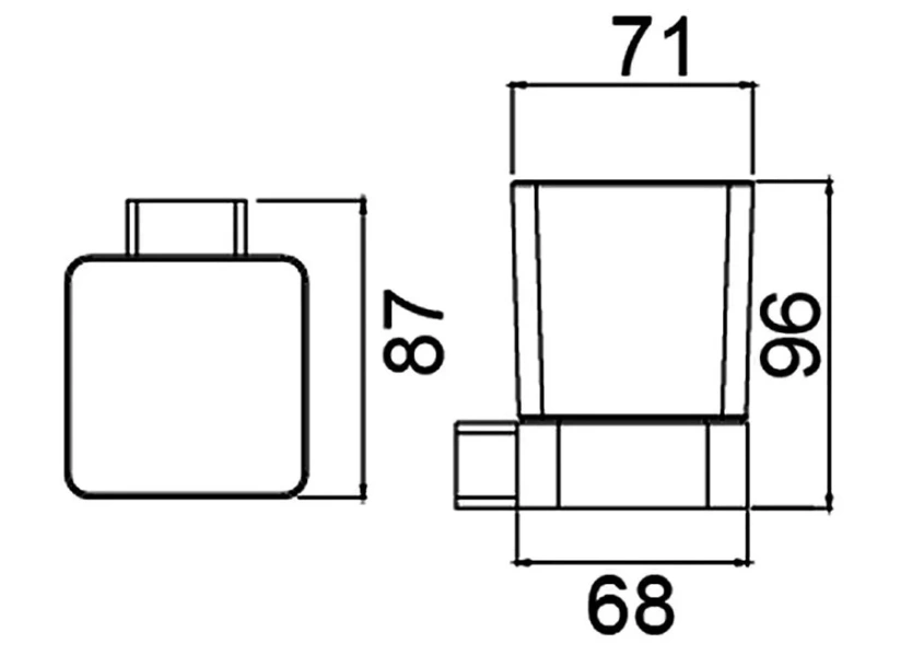 Стакан для ванной Timo Selene 17033/17 (детальная фотография), современные, hi-tech