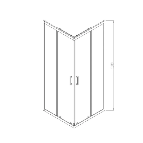 Душевой уголок Vincea Alpha 90х90 см вороненая сталь стекло прозрачное VSS-3AL900CLGM (детальная фотография), современные, hi-tech