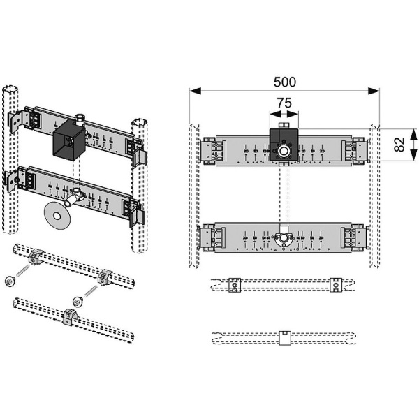 Схема (детальная фотография), для писсуара
