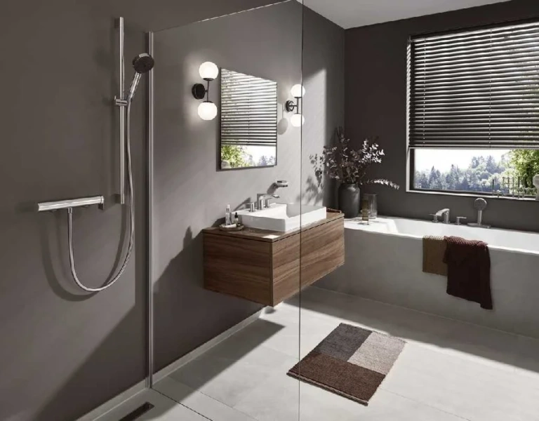 Смеситель для ванны Hansgrohe Vivenis хром 75444000 (детальная фотография), современные, hi-tech
